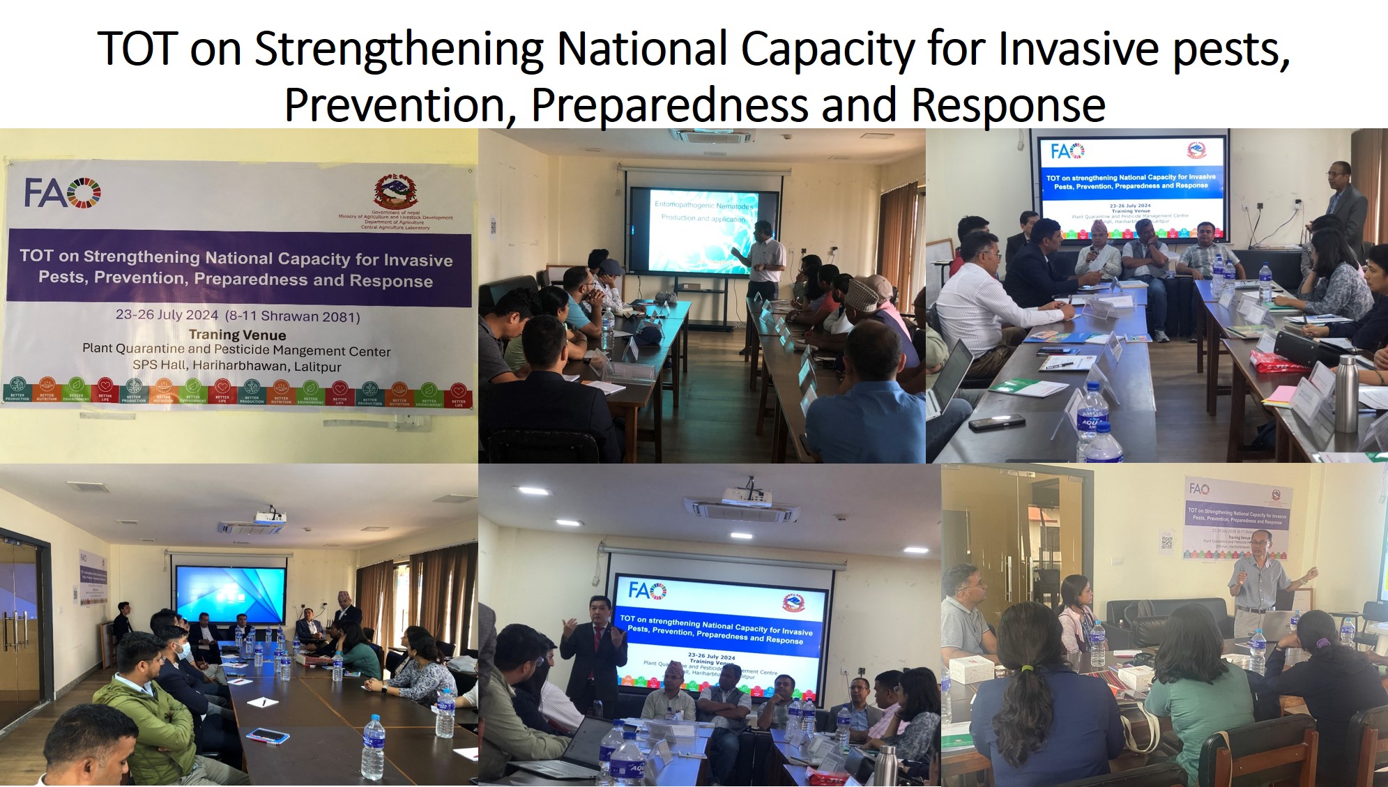 ToT on Invasive pests, Prevention, Preparedness and Response 23-26 July, 2024